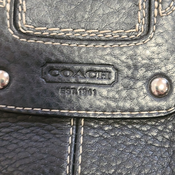 Coach pebble leather Hamilton Satchel bag F13961 - Picture 14 of 16